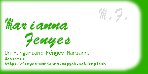 marianna fenyes business card